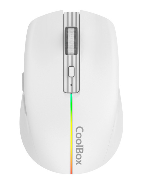 Mouse raton coolbox gaming w01 blanco