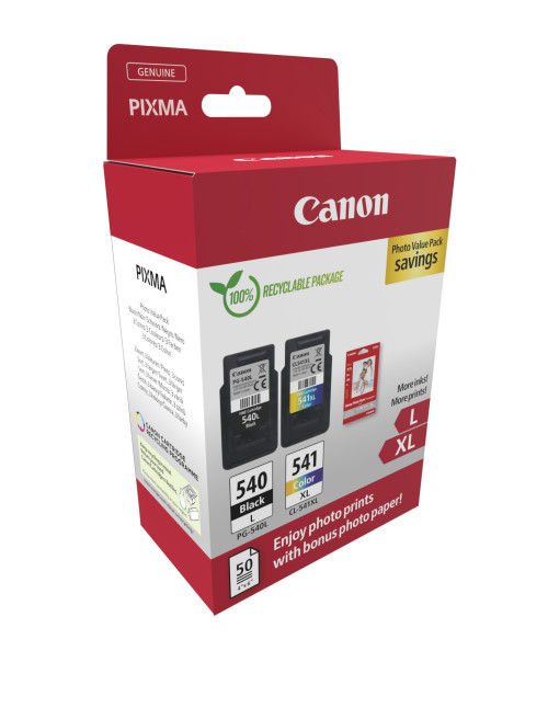Multipack canon pg - 540l cl - 541xl + papel