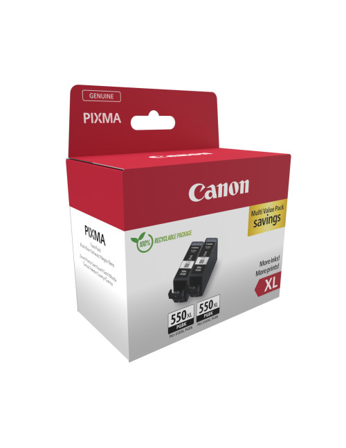 Pack cartucho tinta canon pgi - 550xl negro