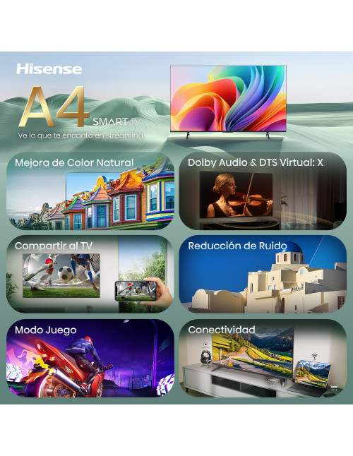 Tv hisense 32 pulgadas led fhd 32a4s