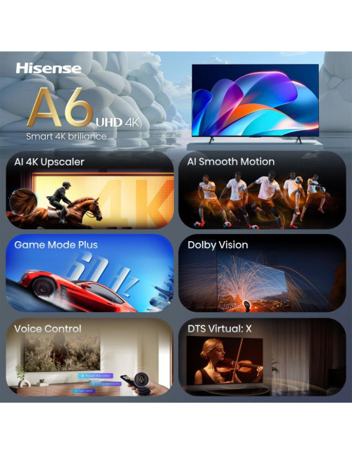 Tv hisense 43 pulgadas led 4k uhd