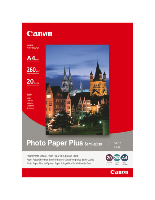 Papel canon plus sg - 201 - a4 satinado 20hojas