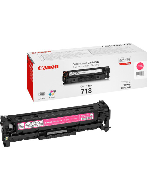 Toner canon 718m magenta 2.900 páginas