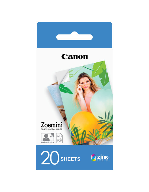 Papel fotografico canon zp - 2030 20 hojas