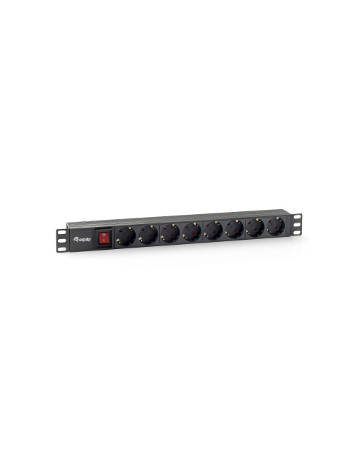 Regleta equip rack 19 pulgadas 1u 8