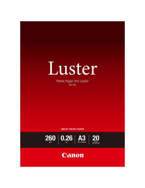 Papel fotografico canon lu - 101 a3 297x420mm