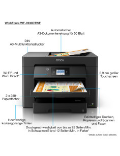 Multifunción inyección epson wf - 7830dwf color wifi
