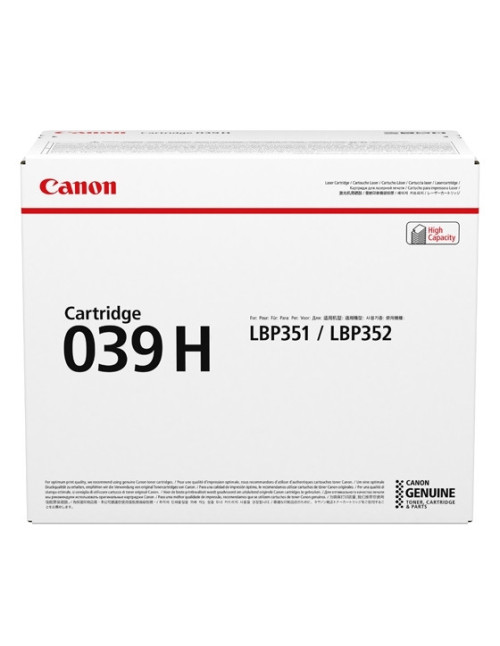 Toner canon 039h negro 25.000 copias