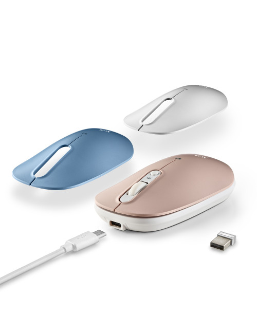 Raton inalambrico recargable ngs shell rb