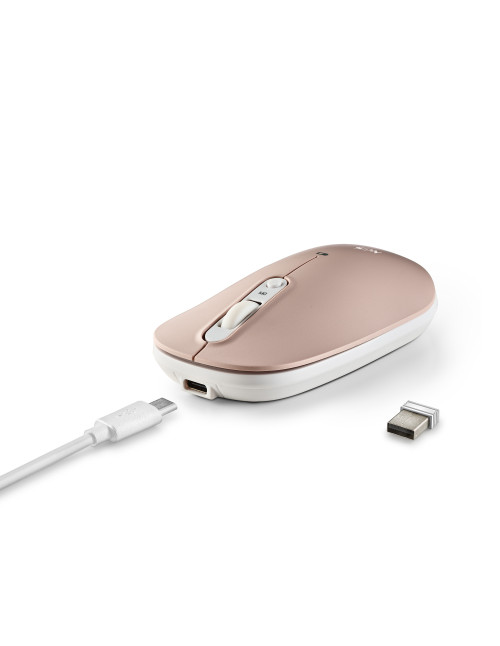 Raton inalambrico recargable ngs shell rb