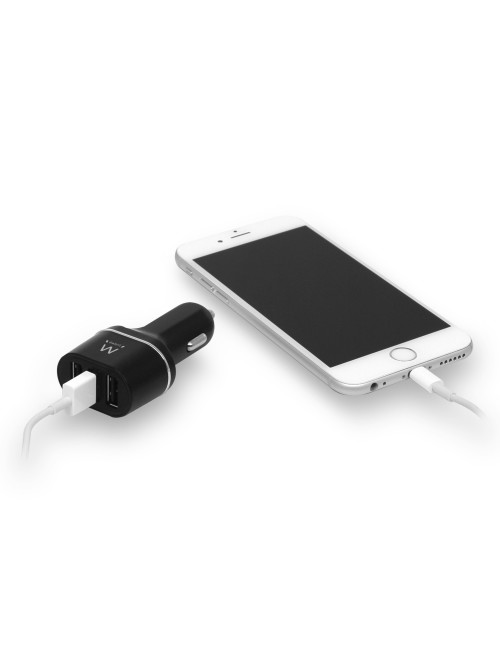 Cargador usb ewent coche 3 puertos