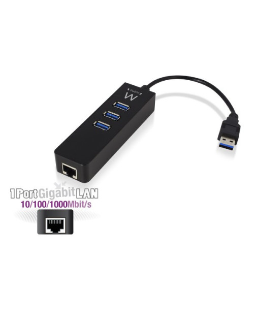 Hub usb ewent 3 puertos +