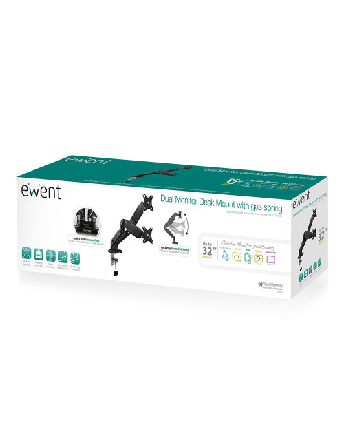 Soporte mesa ewent ew1516 2 monitores