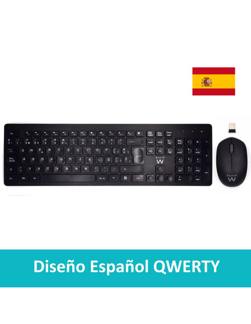 Teclado inalambrico multimedia ewent ew3256 +