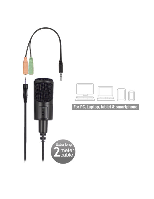 Microfono multimedia ewent ew3552 con cancelacion