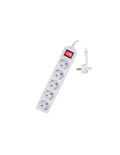 Regleta ewent 5 tomas shucko interruptor