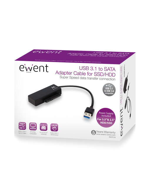 Adaptador ewent disco duro usb 3.1