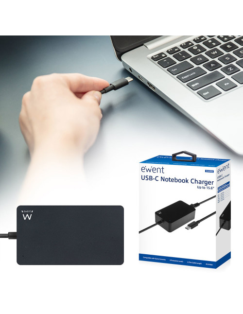 Cargador usb tipo c ewent ew3981