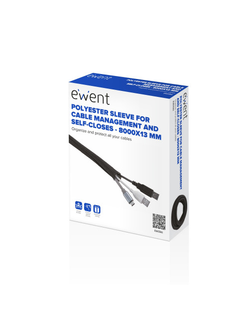Manguito polyester con autocierre ewent ew1561