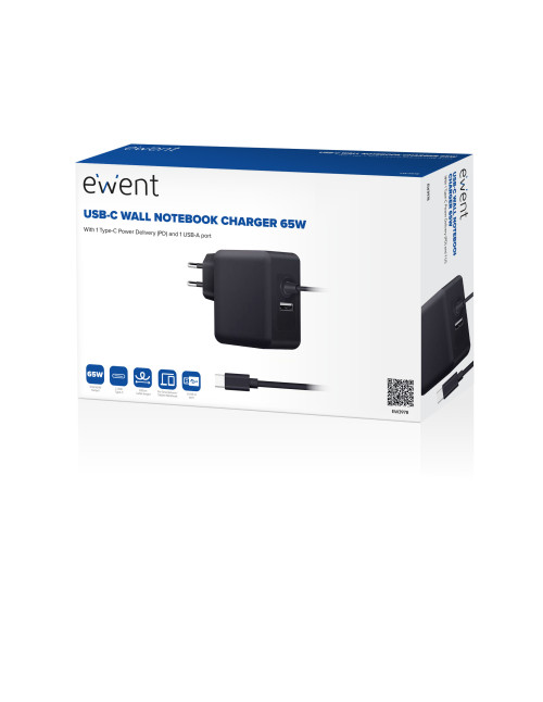 Cargador pared usb tipo c ewent
