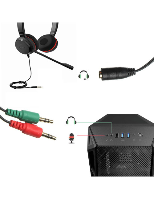 Cable adaptador audio ewent jack 3.5mm