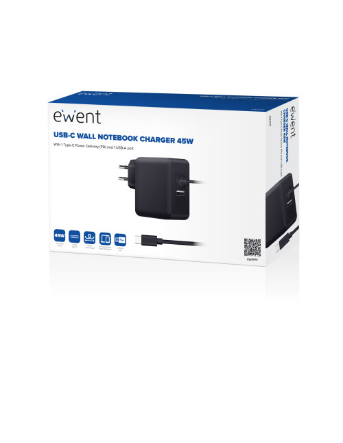 Cargador pared usb tipo c ewent