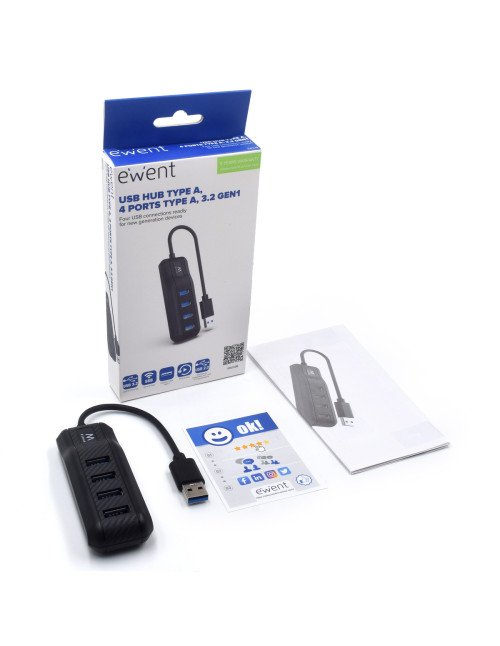 Hub usb ewent 4 puertos usb