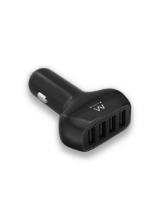 Cargador coche ewent ew1354 4 puertos