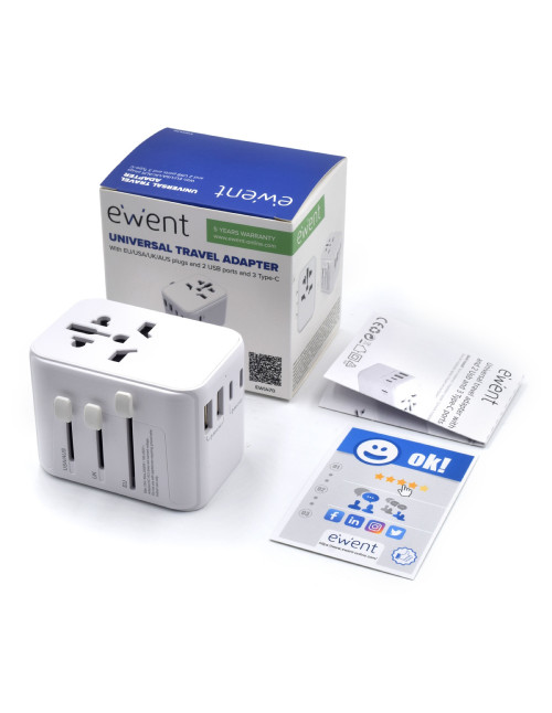 Enchufe universal ewent ew1470 eu usa