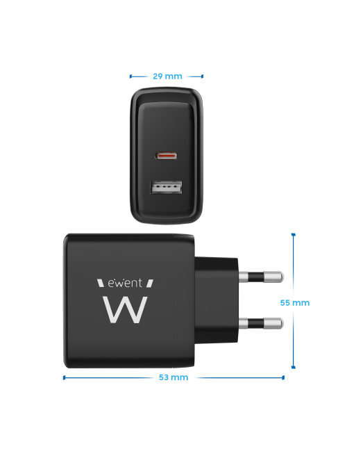 Cargador ewent ew1330 65w usb tipo