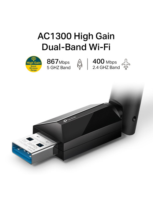 Adaptador usb 3.0 dual band ac1300