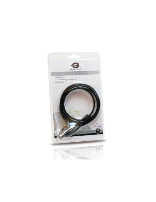 Cable seguridad coneptronic portatiles 1.8m combinacion