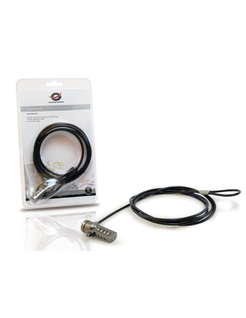 Cable seguridad coneptronic portatiles 1.8m combinacion