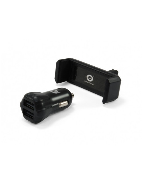 Cargador coche usb conceptronic 2 puertos