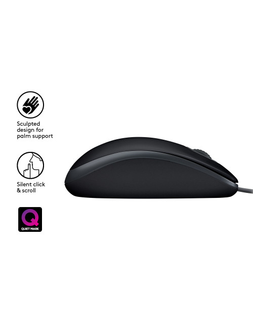 Mouse raton logitech b110 silent optico