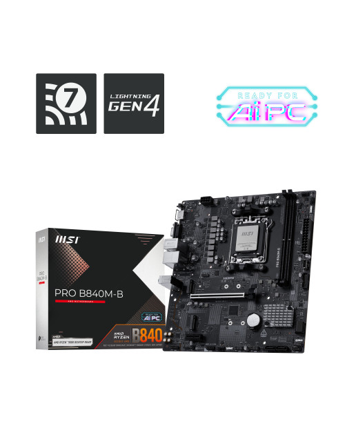 Placa base msi am5 pro b840m - b