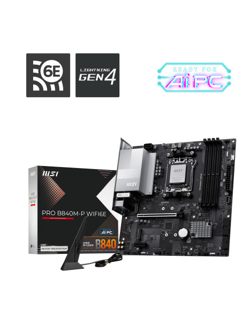 Placa base msi am5 pro b840m - p