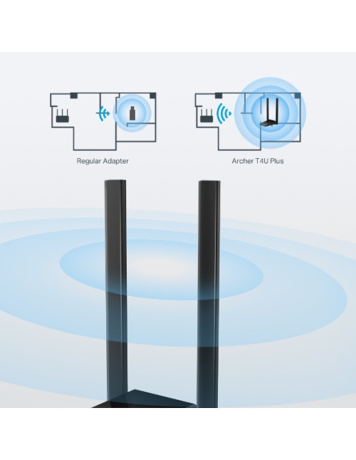 Adaptador usb inalambrico tp - link archer t4u