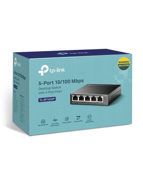 Switch 5 puertos tp - link tl - sf1005p 10
