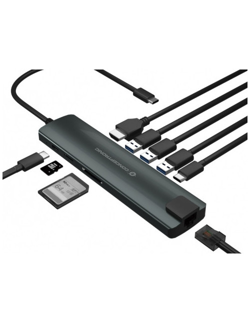 Adaptador conceptronic usb tipo c 9
