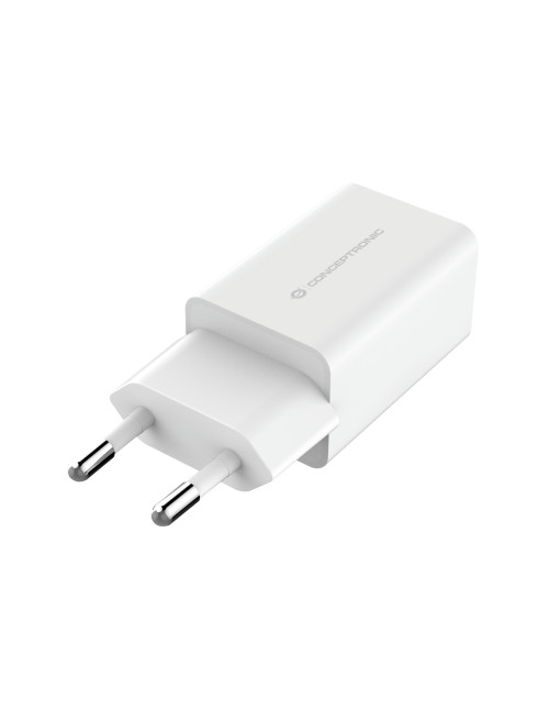Cargador conceptronic 2xusb 5v 12w blanco