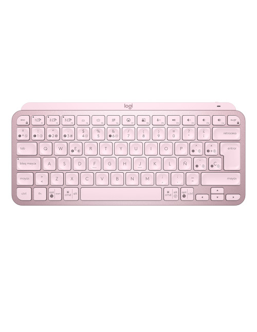 Teclado logitech mx keys mini rosa