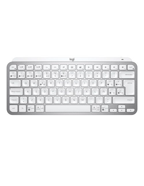 Teclado logitech mx keys gris palido