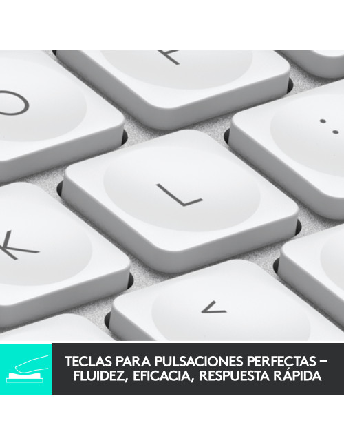 Teclado logitech mx keys gris palido