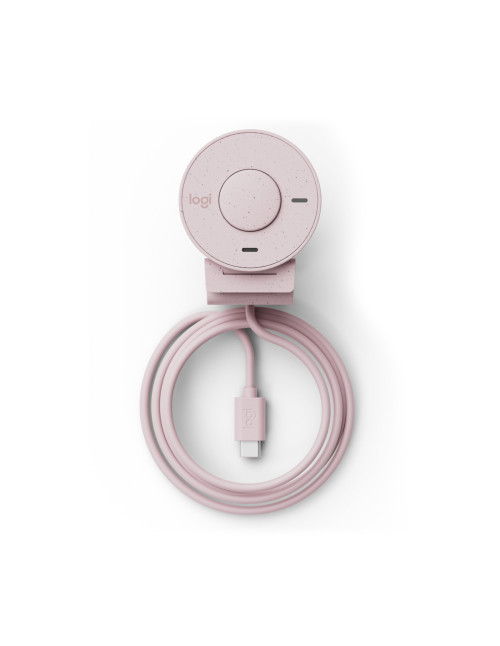Webcam logitech brio 300 rosado full