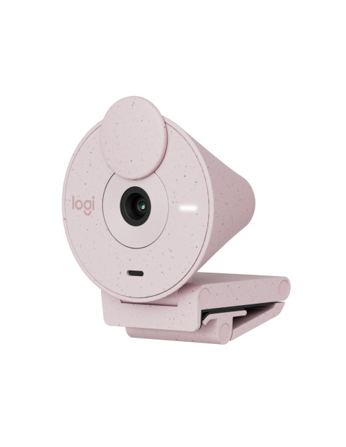 Webcam logitech brio 300 rosado full