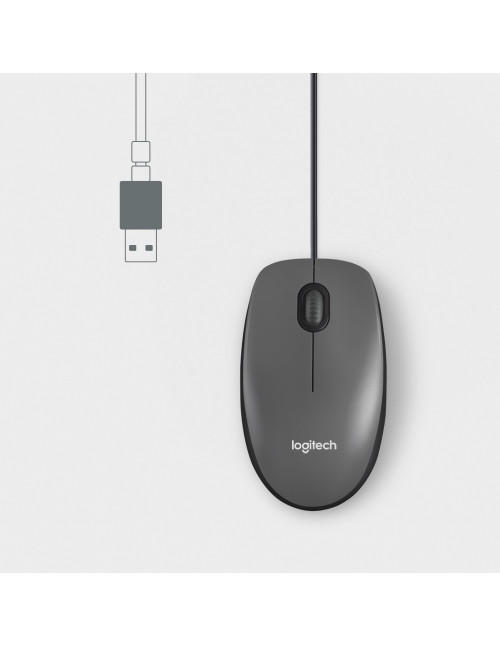 Mouse raton logitech m100 optico usb