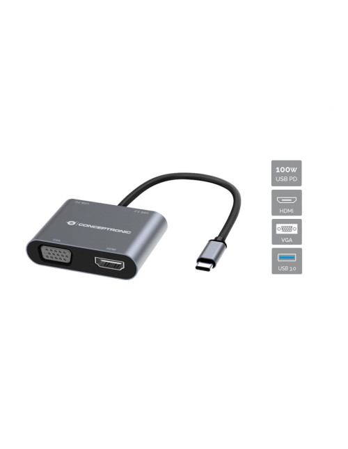 Hub usb tipo c conceptronic donn16g