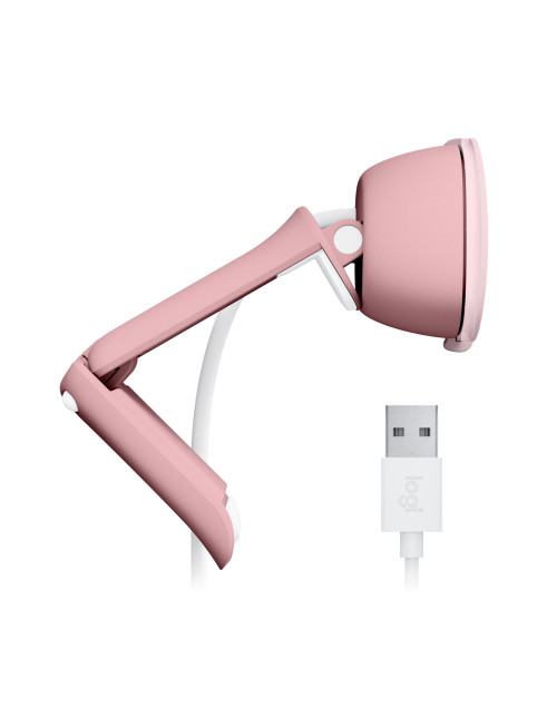 Webcam logitech brio 100 rosado full