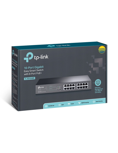 Switch 16 puertos tp - link tl - sg1016pe easy